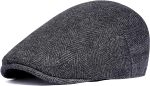 BABEYOND Men's Flat Cap Newsboy Hats Herringbone Tweed Cabbie Hats for Men 1920s?Ivy?Irish?Driving?Hats Gatsby Hat